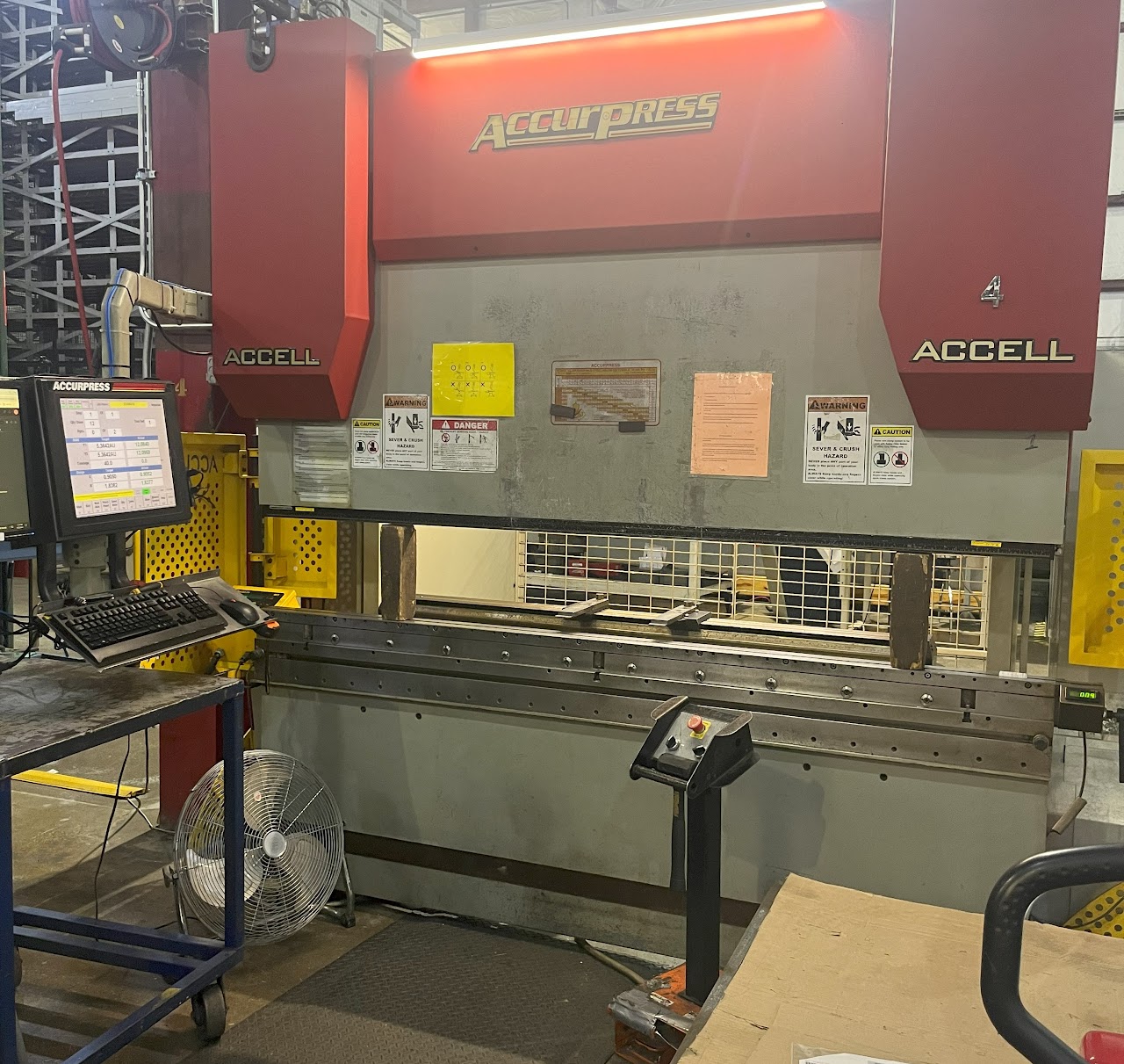 Accurpress brake press at Winston Industries