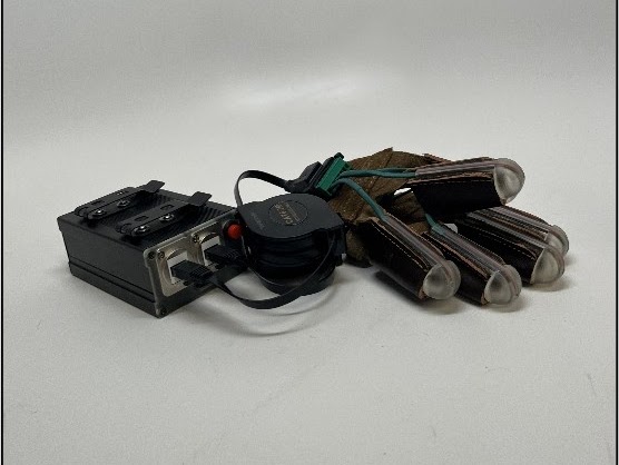 Completed Parkinson's treatment glove system