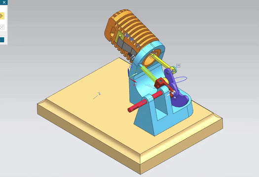 Work in progress Siemens NX model of a Stirling engine